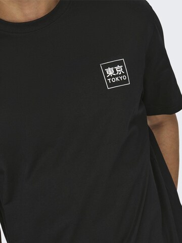Only & Sons - Camiseta 'KACE' en negro