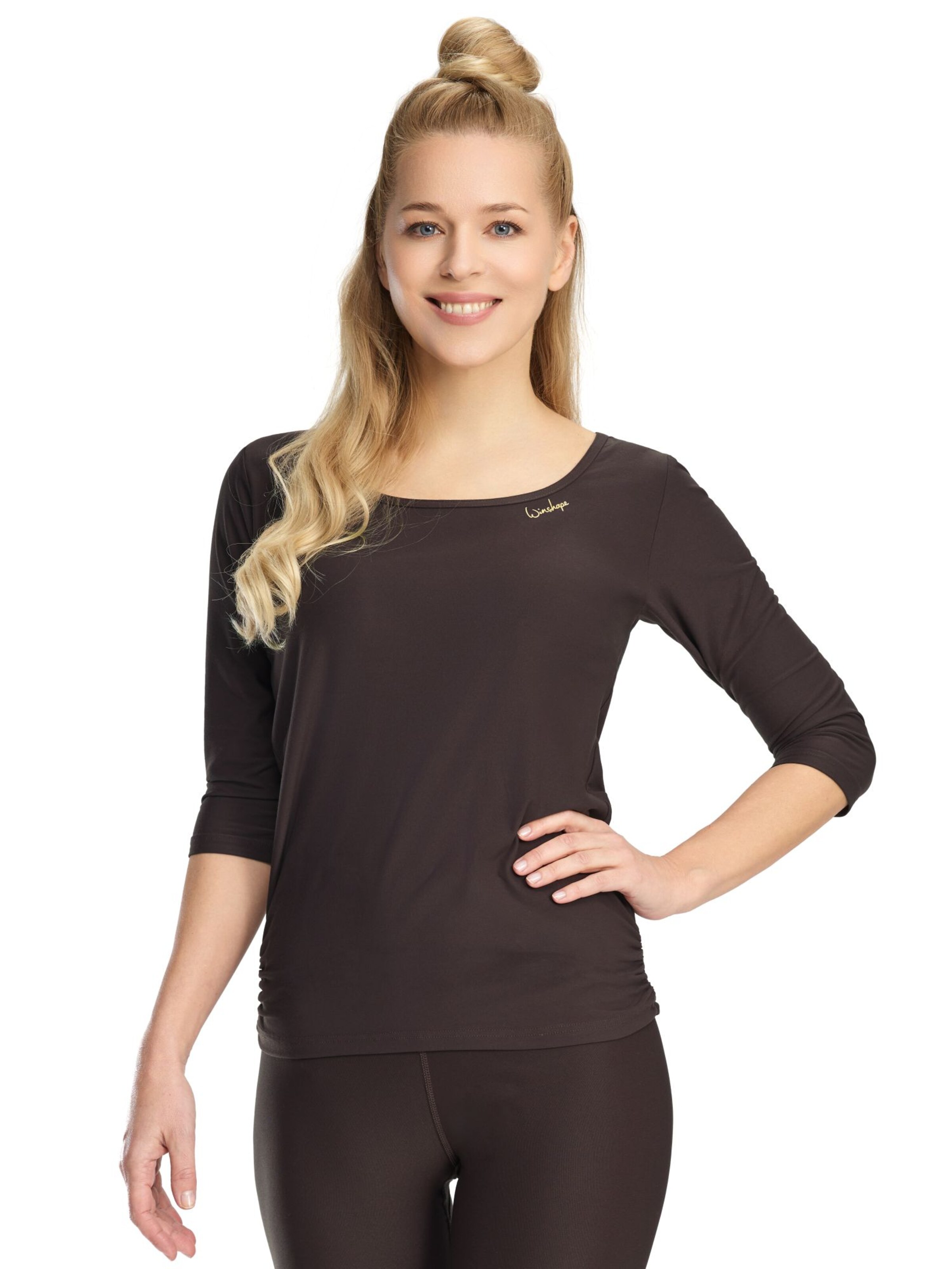 WinshapeSportski top ' AET139LS ' - smeđa boja: prednji dio