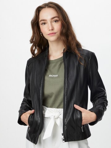 BOSS Between-Season Jacket 'Sabella' in Black: front