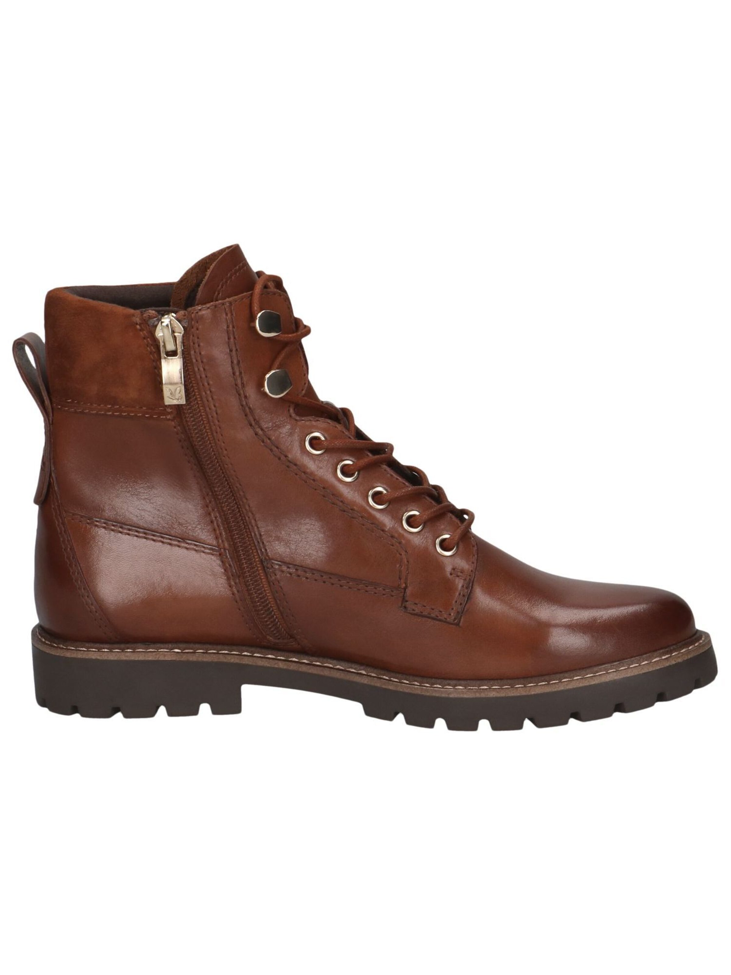 CAPRICE Lace-Up Ankle Boots in Brown