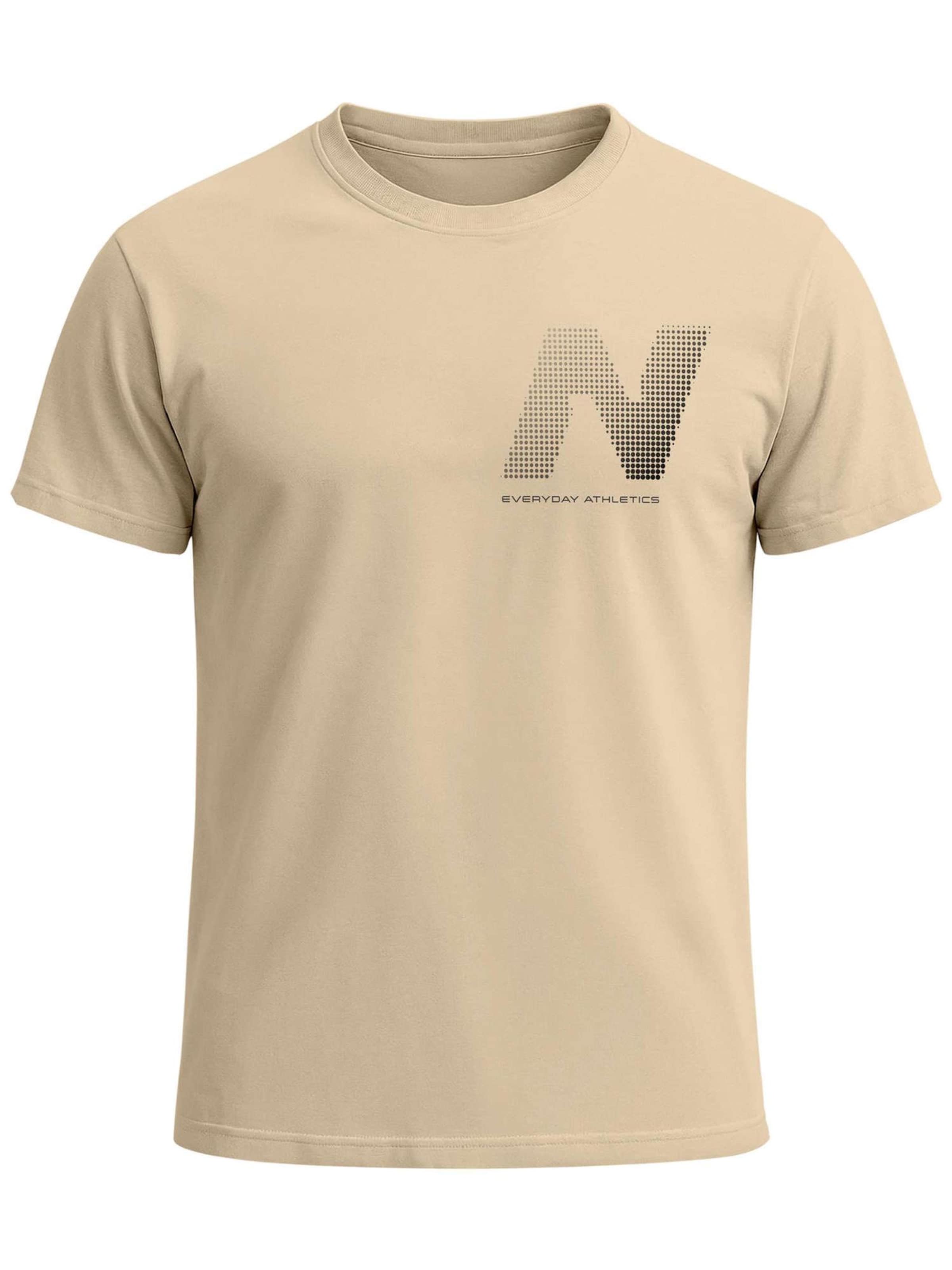 Neverless Shirt 'Halftone'‌‌‌‌‌‌ in Beige: Vorderseite