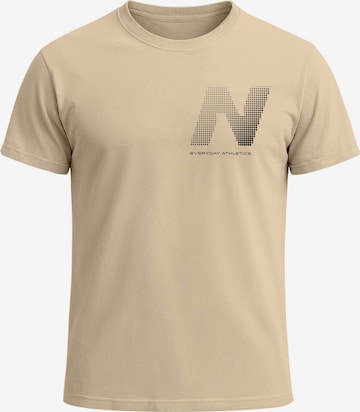 Neverless Shirt 'Halftone' in Beige: Vorderseite