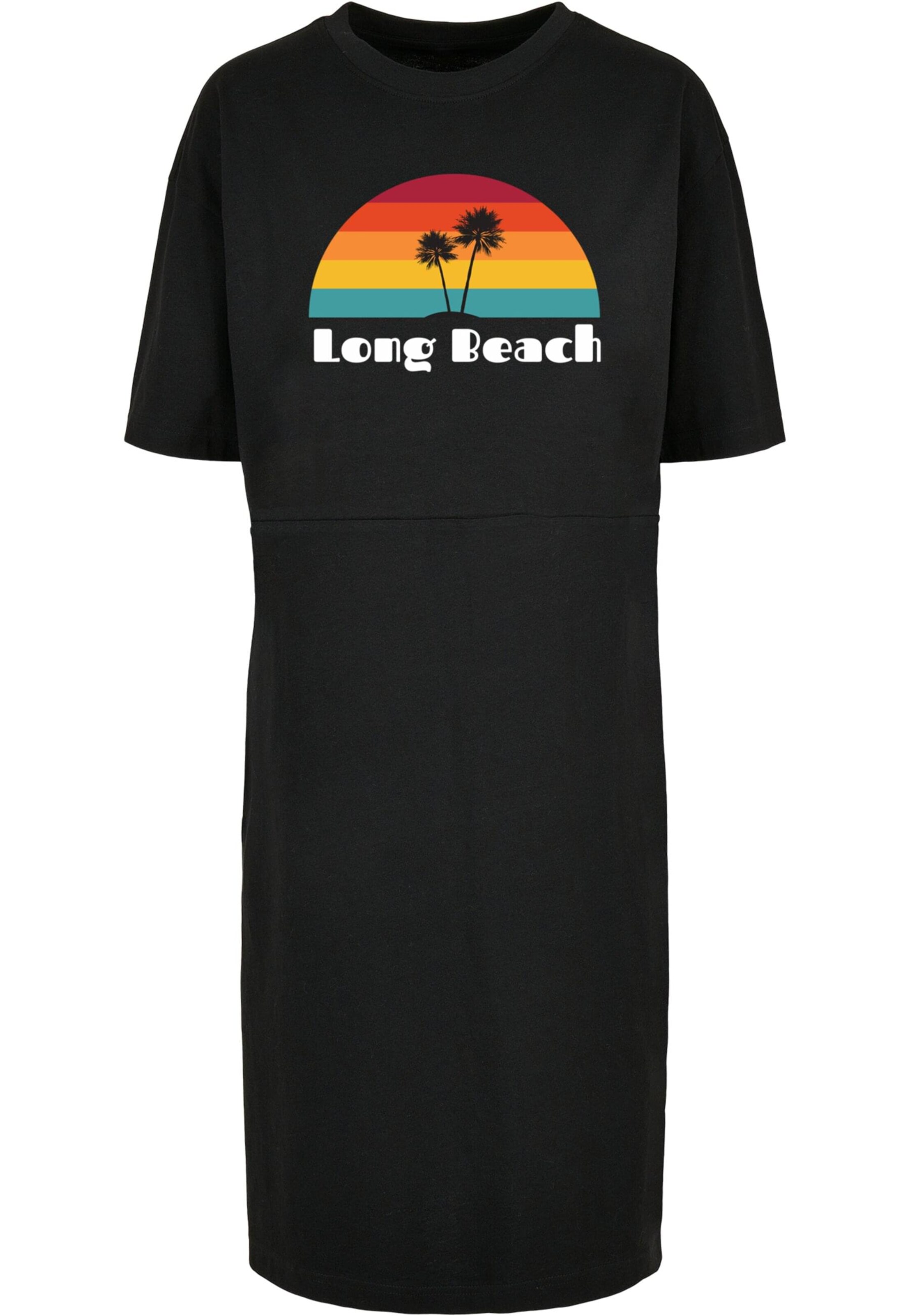 Merchcode Dress 'Long Beach' in Black: front
