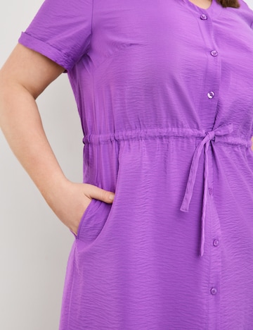 SAMOON Shirt Dress in Purple