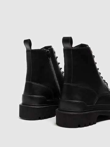 Bottines à lacets Pull&Bear en noir