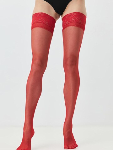 Collants avec fixation C&City en rouge : devant