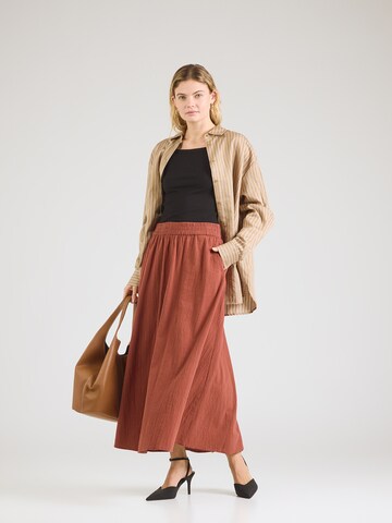 ONLY - Falda 'ONLTIZANA' en marrón