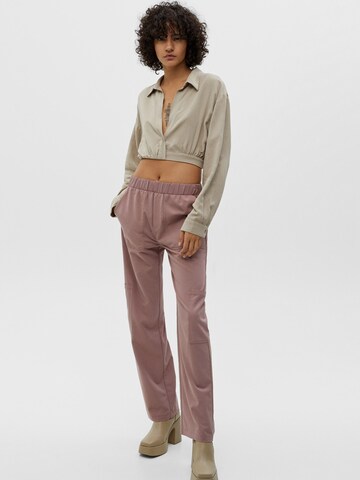Pull&Bear Блуза в кафяво
