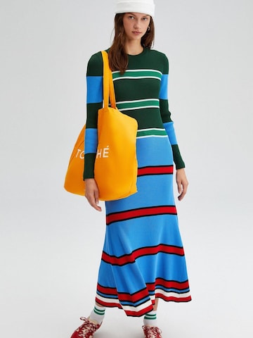 Touché Privé Dress 'Multicolored  Striped Knit Dress' in Mixed colours