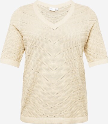 EVOKED Trui 'VIESTY' in Beige: voorkant