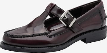 Mocassin Tamaris en rouge : devant