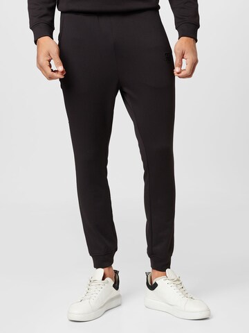 SikSilk Tapered Pants in Black: front