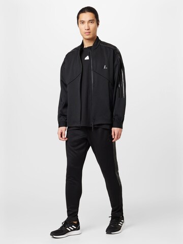 Giacca di felpa sportiva 'Tiro' di ADIDAS SPORTSWEAR in nero