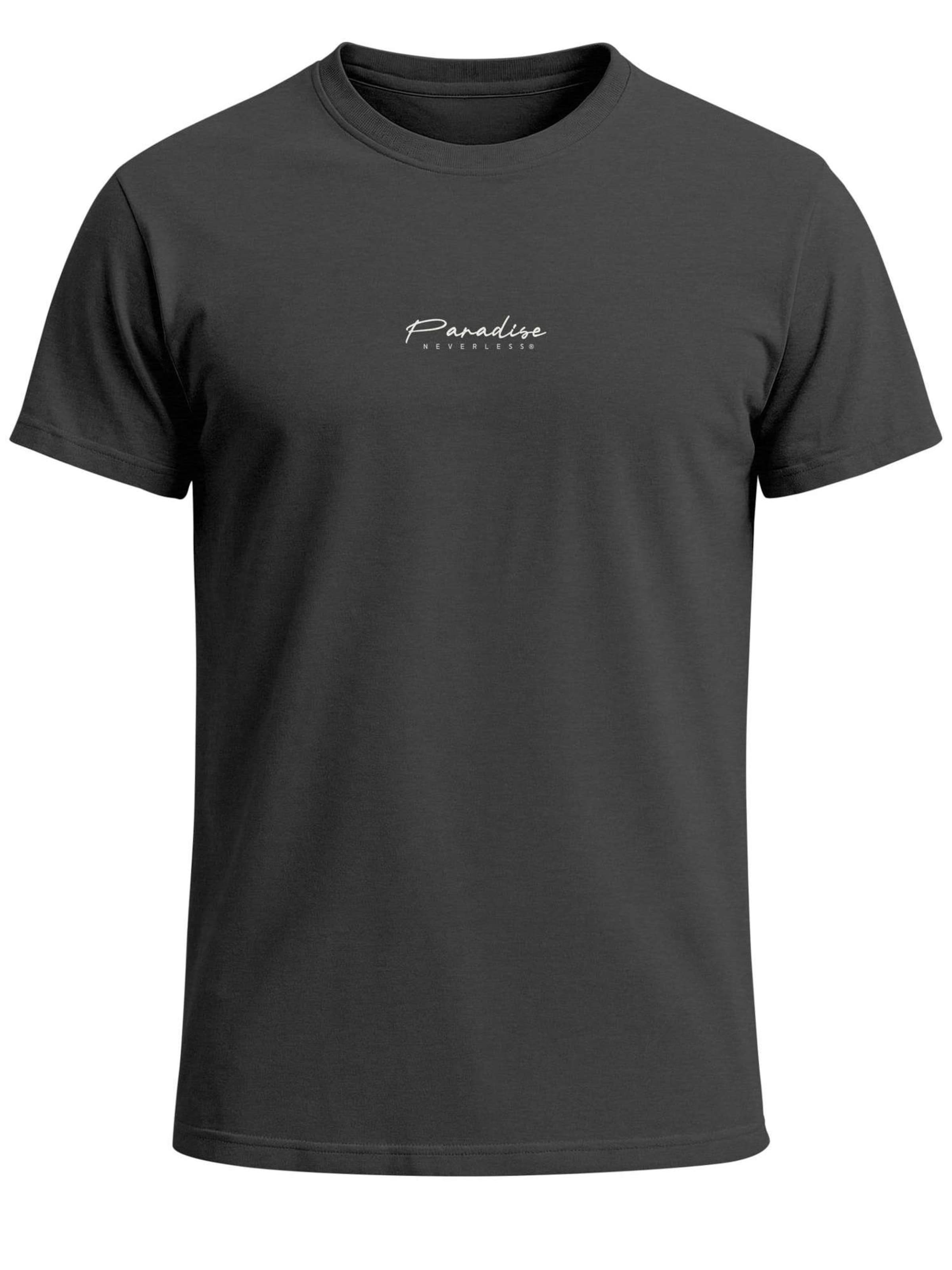 Neverless Shirt 'Palmen' in Grey: front