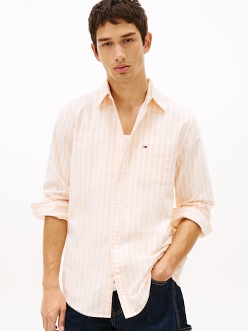 Tommy JeansRegular Fit Košulja - narančasta boja: prednji dio