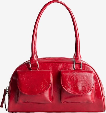 Borsa a spalla di Bershka in rosso: frontale