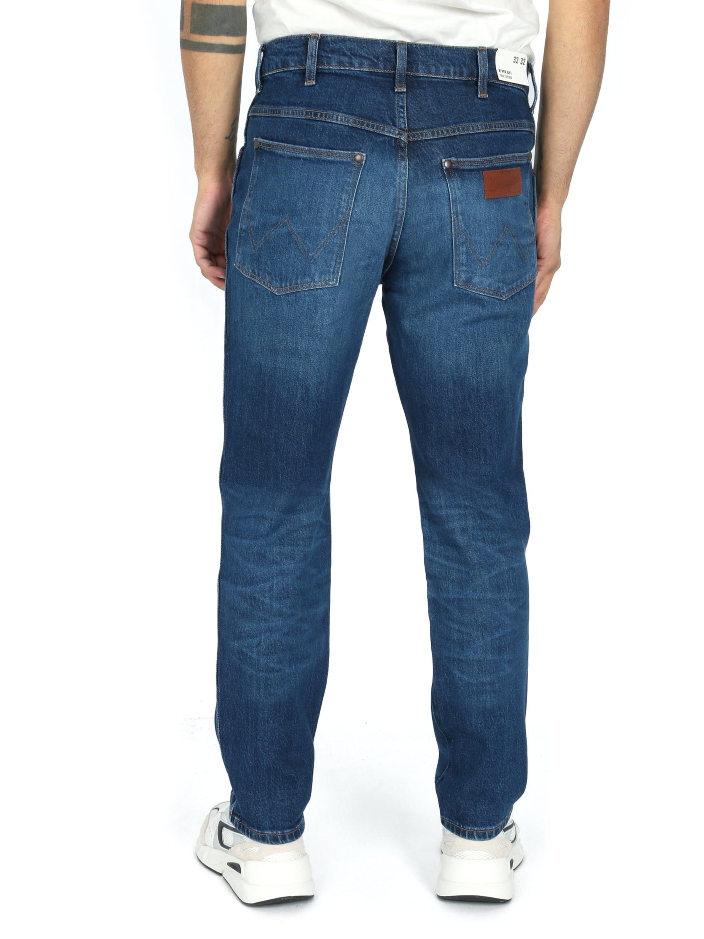 WRANGLER Tapered Jeans 'RIVER Light & Soft Denim' in Blue
