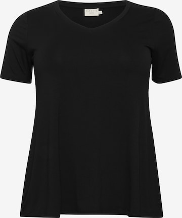 T-shirt 'jena' KAFFE CURVE en noir : devant