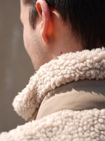 Surf Monkey Fleece jas in Beige