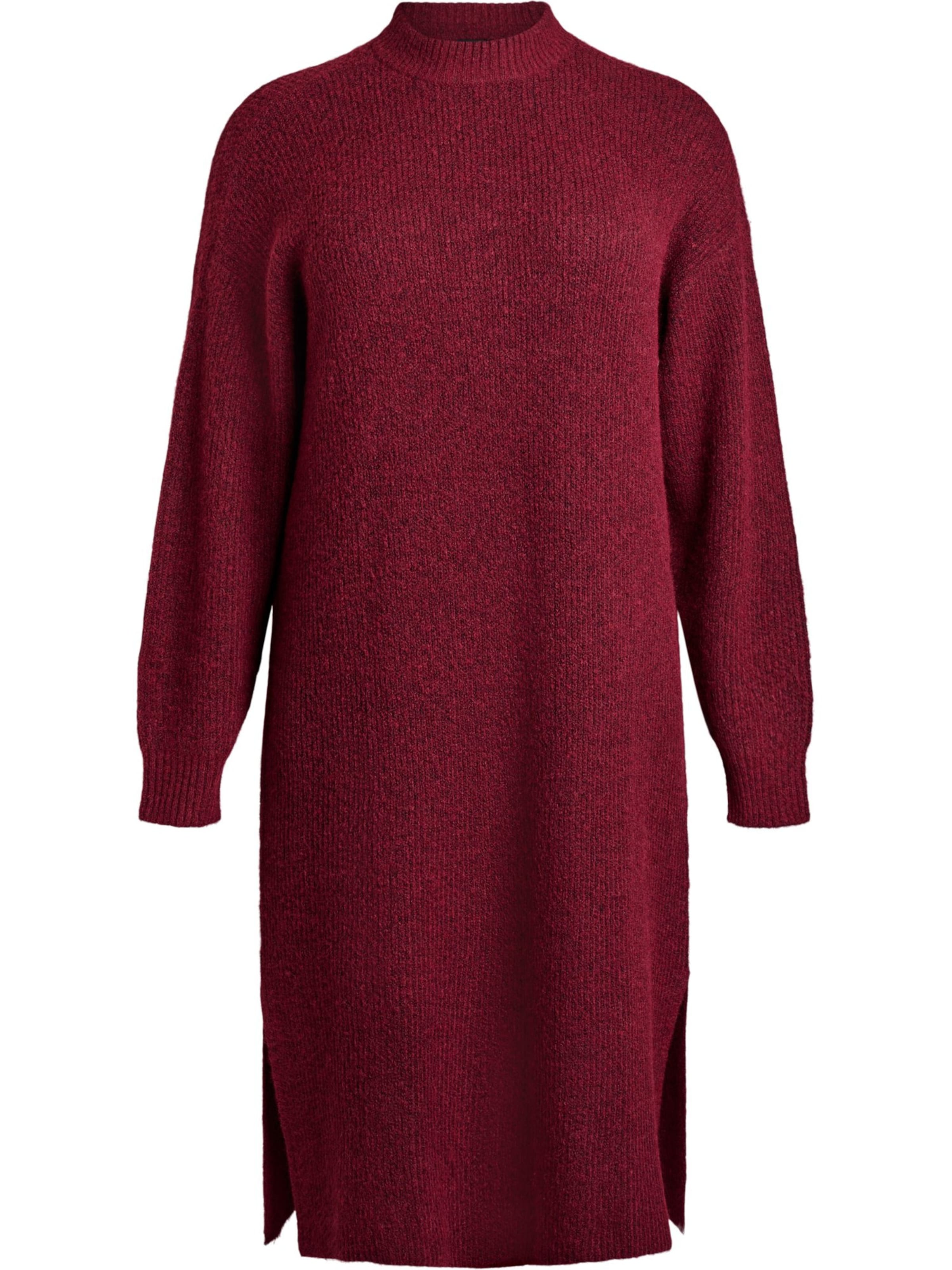 Zizzi Strikkjole 'Cavilma' i rød: forside