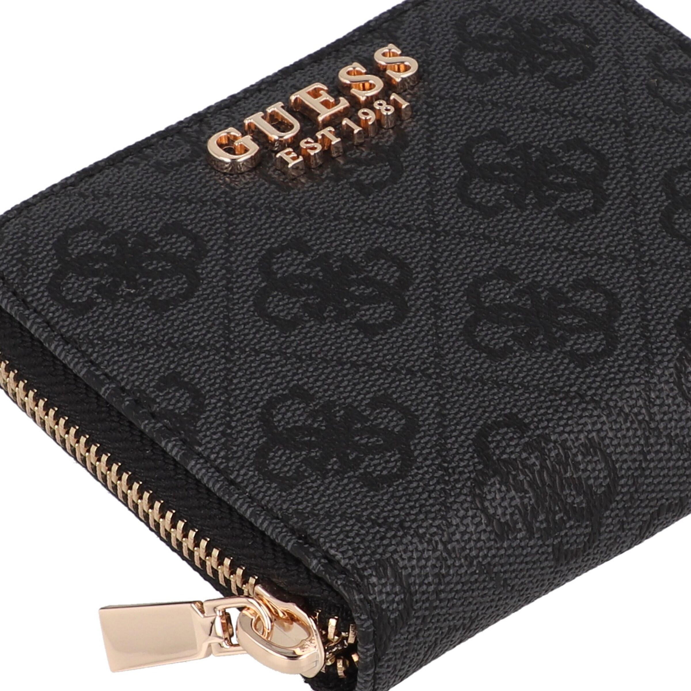 GUESS Peněženka 'LAUREL II SLG SMALL ZIP AROUND' – černá