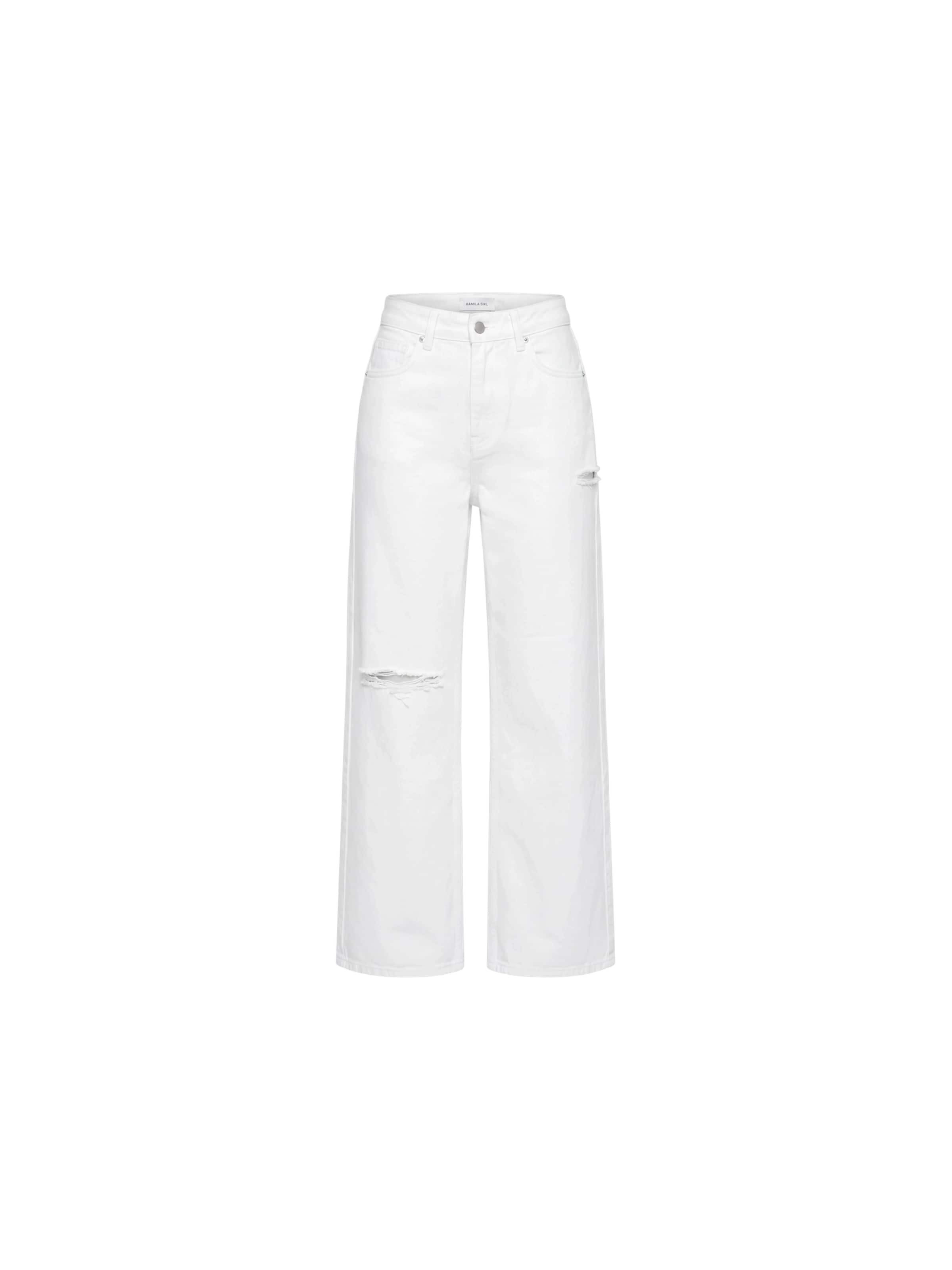 Kamila Šikl Loosefit Jeans i hvid: forside