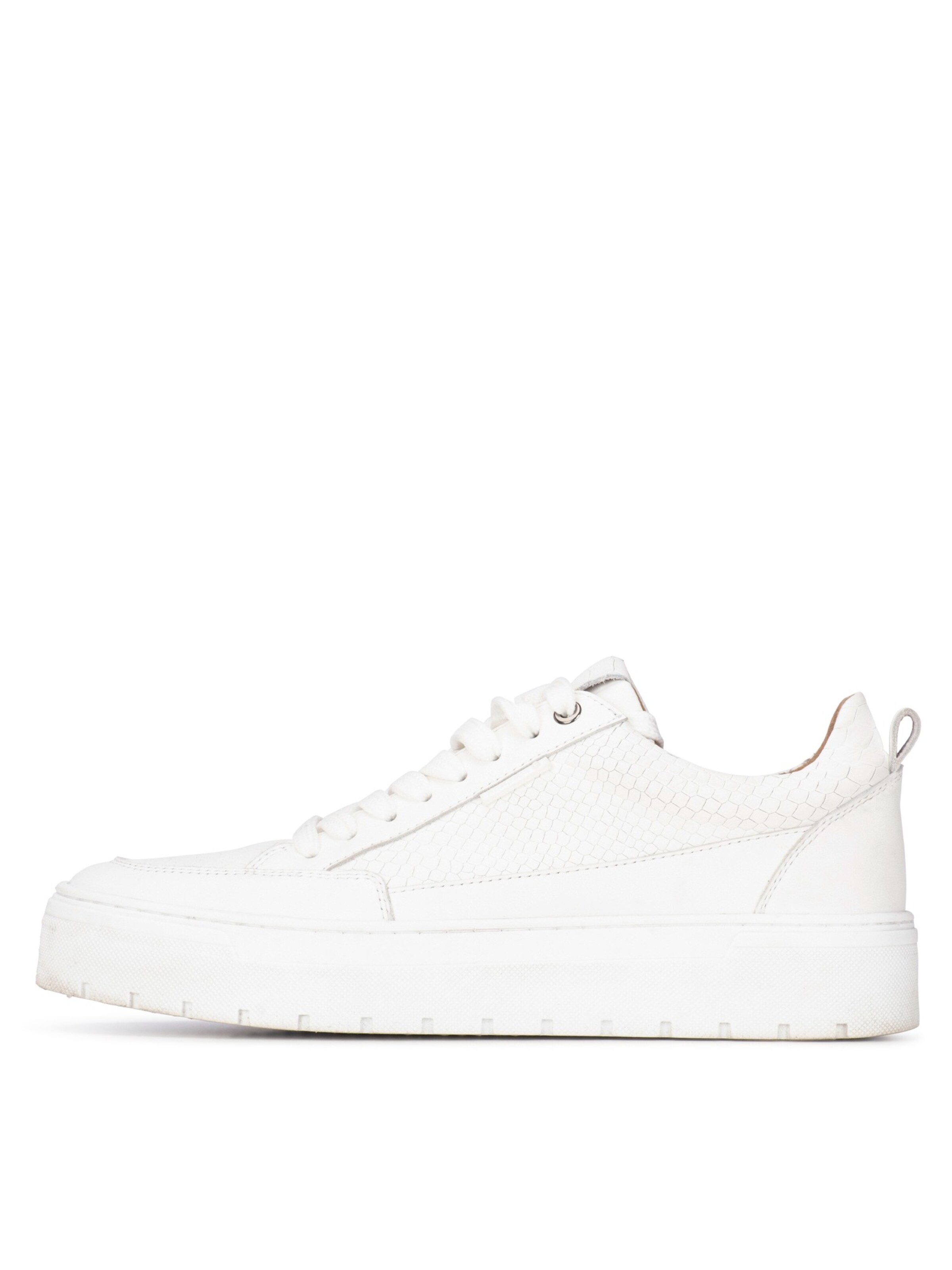 PS Poelman Sneakers laag 'Ivar' in Wit: voorkant