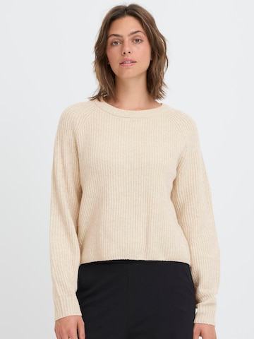 Oxmo Strickpullover ' OXIFANSI ' in Beige