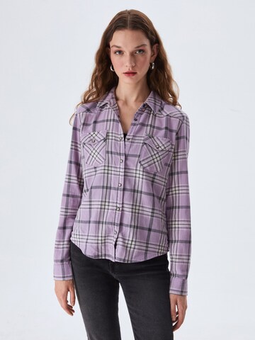 LTB Blouse 'Lucinda' in Purple: front