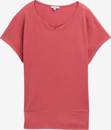 Maglietta di TOM TAILOR in rosso: frontale