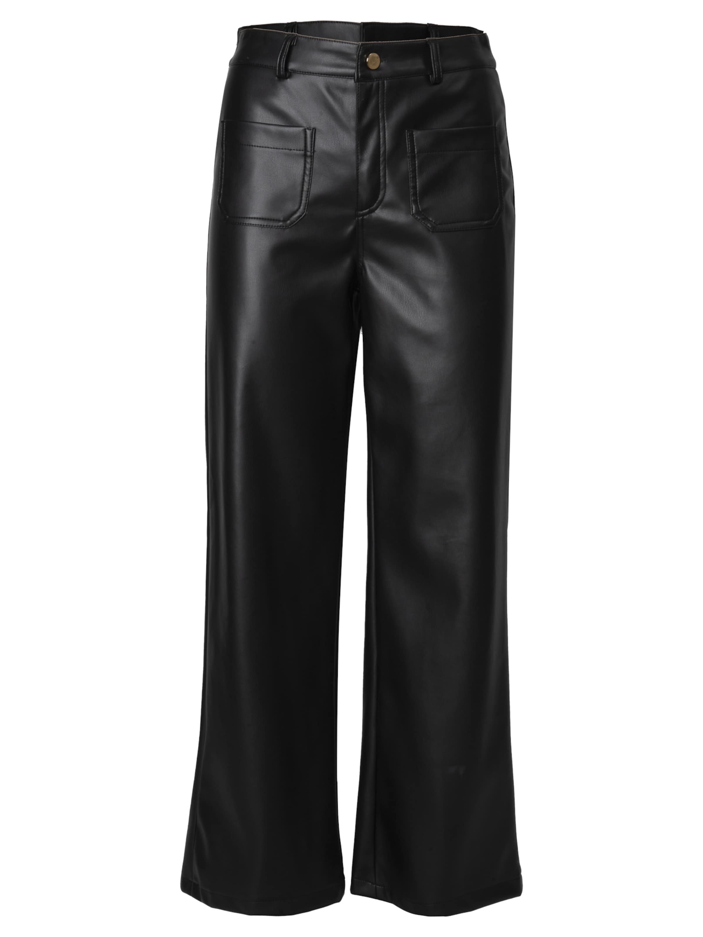 Influencer Flared Trousers in Black: front