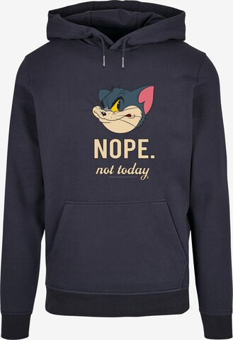 ABSOLUTE CULT Sweatshirt 'Tom And Jerry - Nope Not Today' in Blauw: voorkant