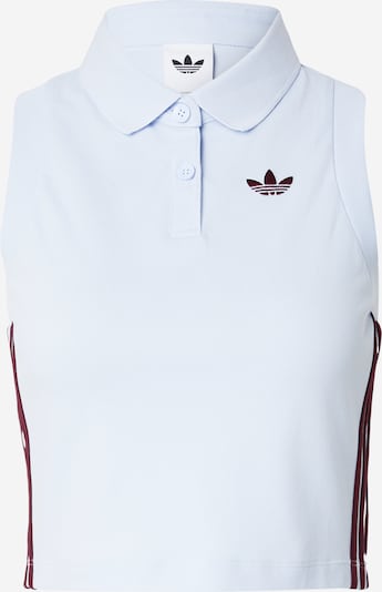 XS dydžio Palaidinė be rankovių iš ADIDAS ORIGINALS, spalva – šviesiai mėlyna / burgundiško vyno spalva, Prekių apžvalga