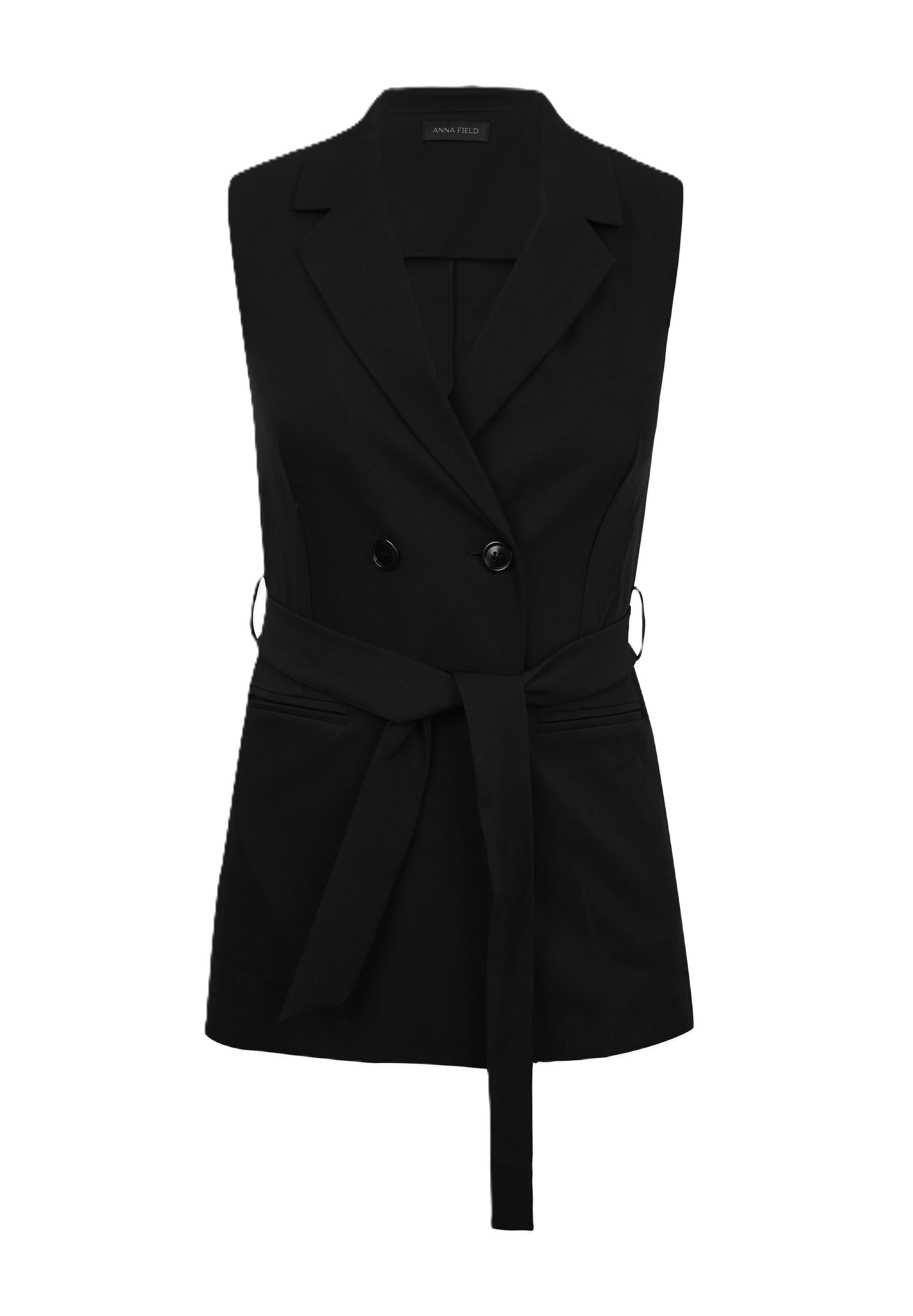 Vestă de costum de la Anna Field pe negru: față