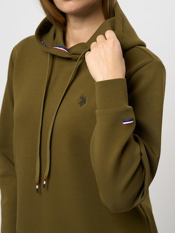 U.S. POLO ASSN. Sweatshirt 'Gold' in Groen