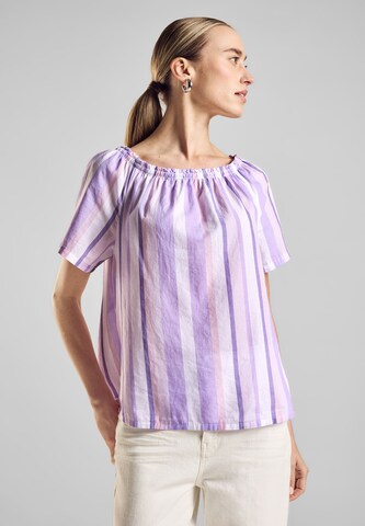 STREET ONE Bluse in Lila: Vorderseite