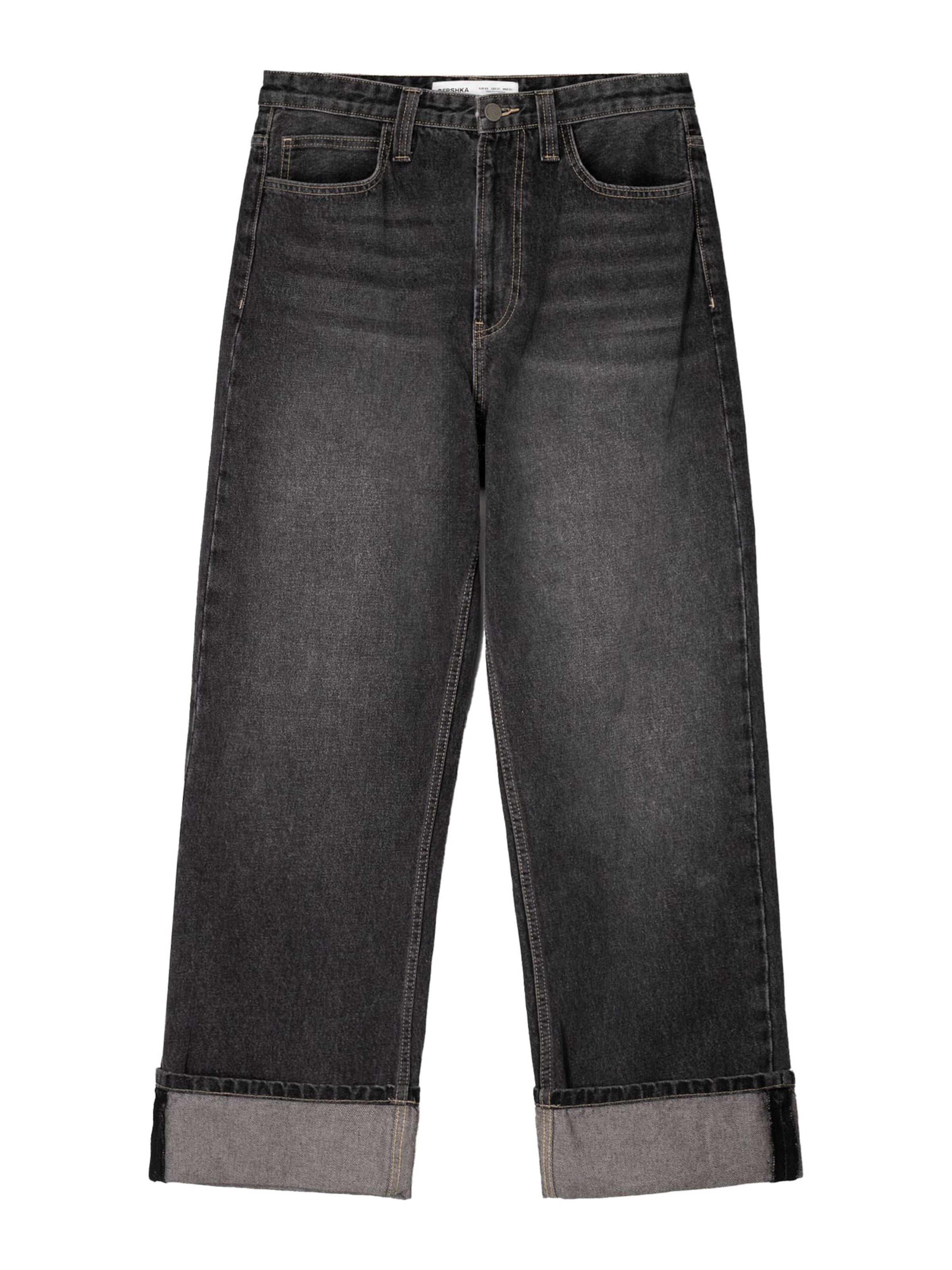 Bershka Loosefit Jeans i grå: forside