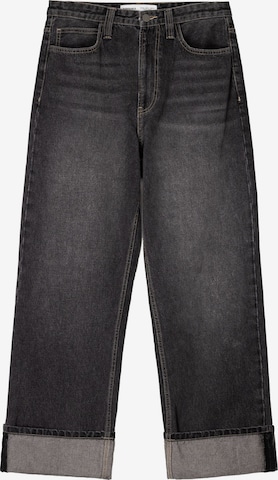 BershkaLoosefit Traperice - siva boja: prednji dio