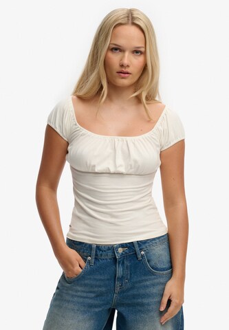 T-shirt Superdry & Co en blanc : devant