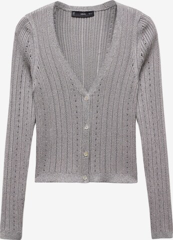 Cardigan 'Aluminio' MANGO en gris : devant