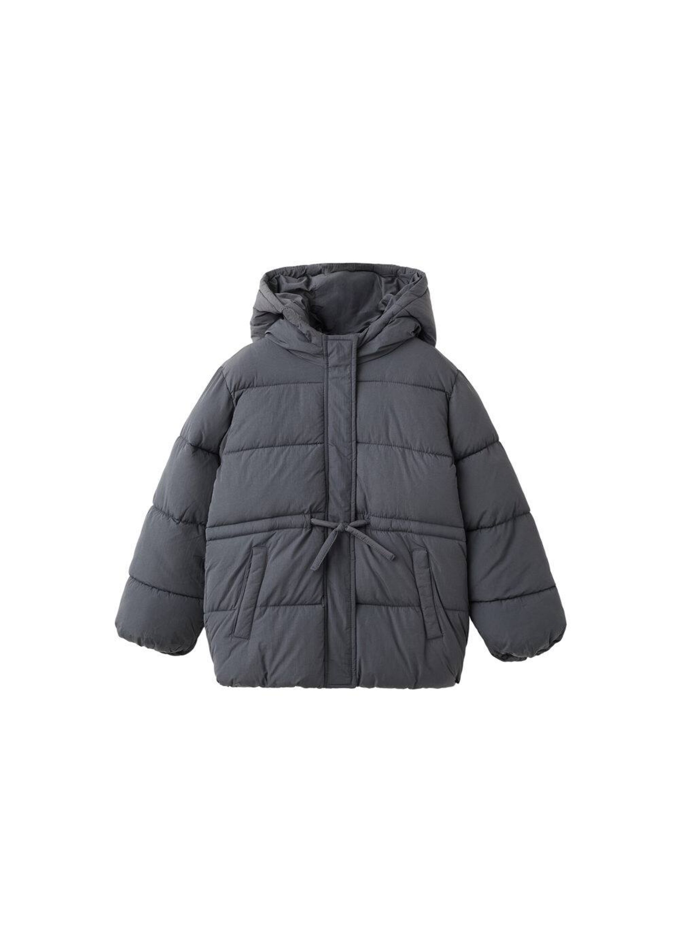 MANGO KIDS Winter Jacket 'Anorak Olivia' in Grey: front