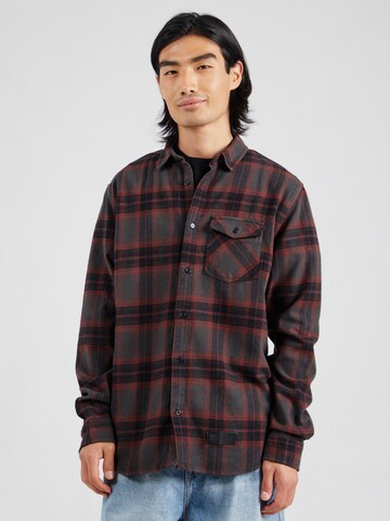 DC Shoes - Ajuste regular Camisa 'MARSHAL' en negro: frente