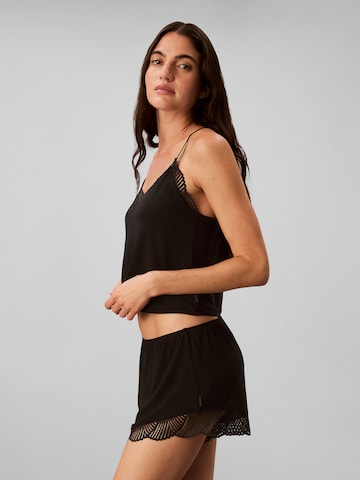 Calvin Klein Schlafshirt in Schwarz
