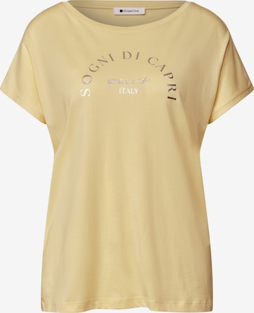 STREET ONE Shirt in Gelb: Vorderseite