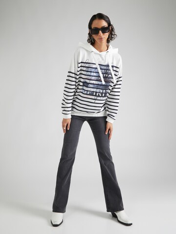 Soccx Sweatshirt 'Rock The Boat' i vit