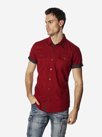 Regular fit Camicia di KOROSHI in rosso: frontale