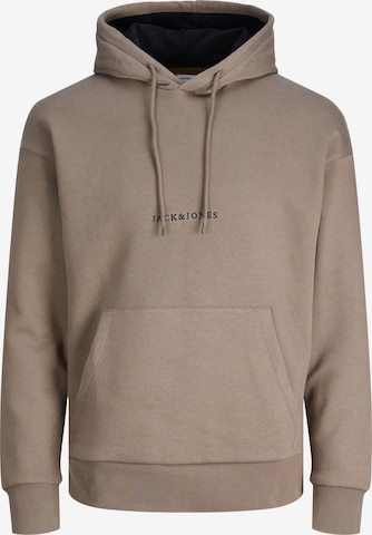 JACK & JONES Sweatshirt in Bruin: voorkant