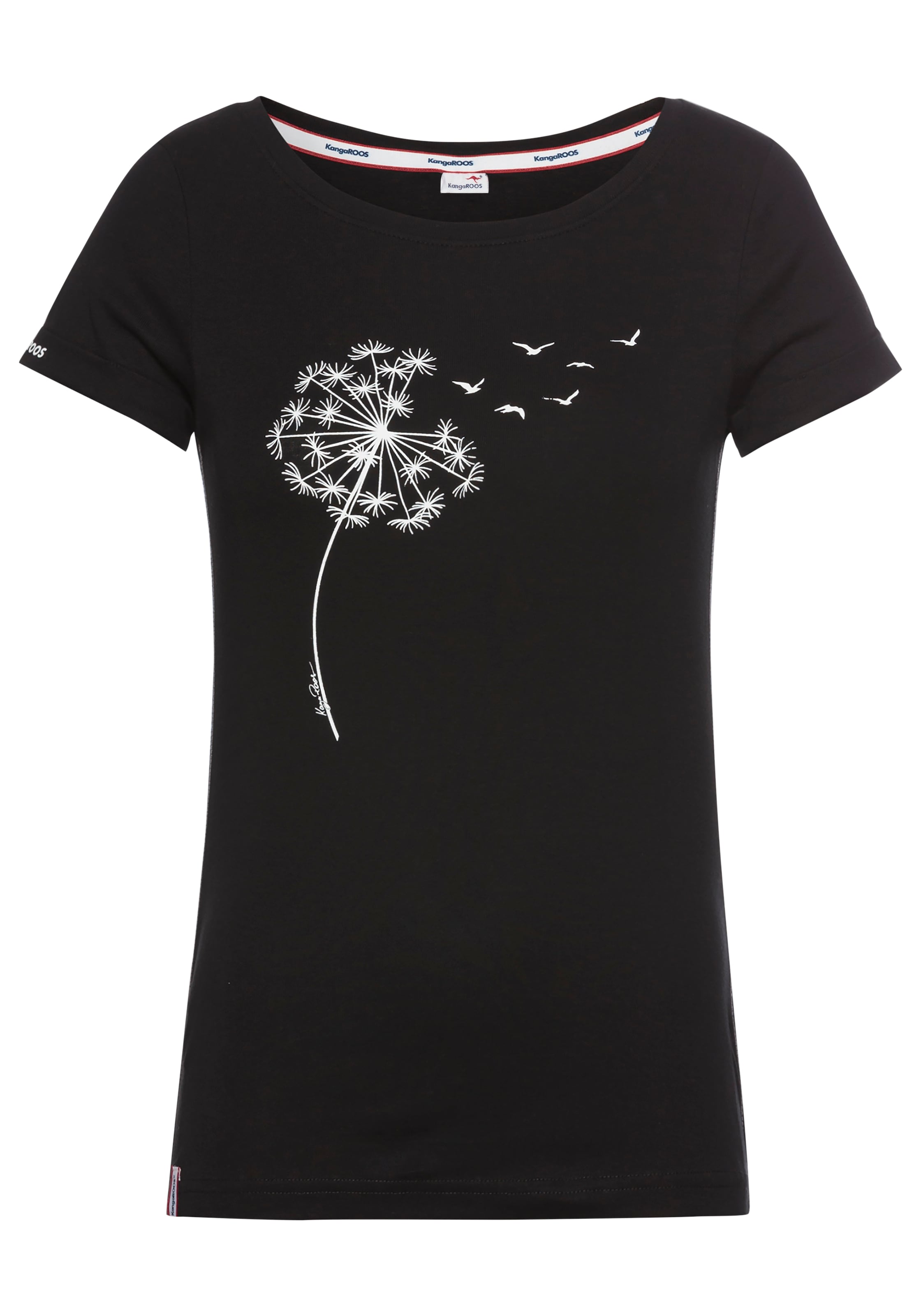 KangaROOS Shirt in Schwarz: Vorderseite