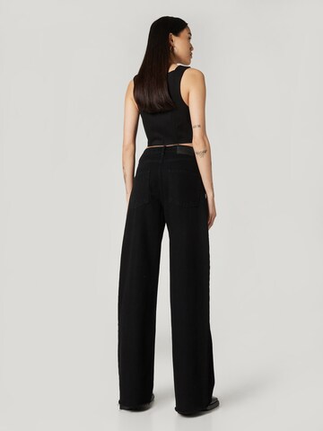 RÆRE by Lorena Rae Wide leg Jeans 'Mara' in Zwart