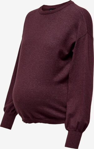 Only Maternity Pullover i rød